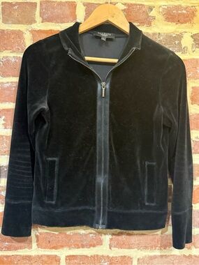 TalbotsY2K Women’s Velvet Zip-Front Jacket
